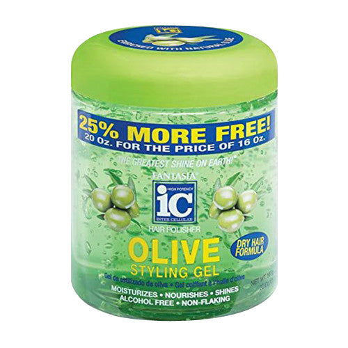 Fantasia IC Hair Polisher Olive Styling Hair Gel, 20 Oz